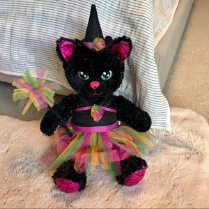 Build a bear. Black sparkly cat.
